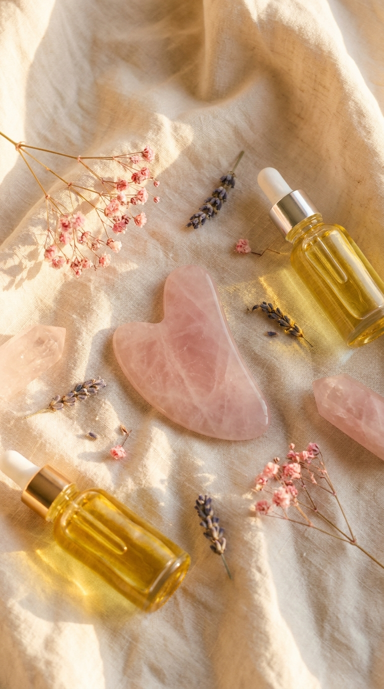 Rose Quartz Gua Sha Stone — Briskeby Co